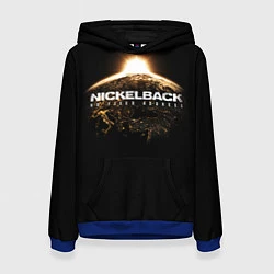 Толстовка-худи женская Nickelback: No fixed address, цвет: 3D-синий