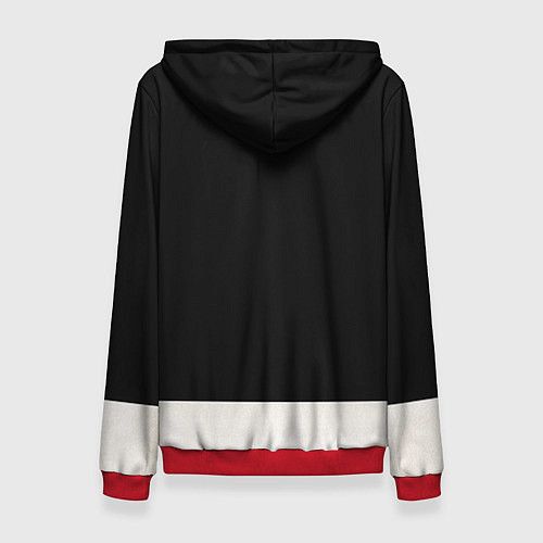 Женская толстовка Three Days Grace: Skeleton / 3D-Красный – фото 2