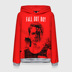 Толстовка-худи женская FOB: Red USA, цвет: 3D-меланж