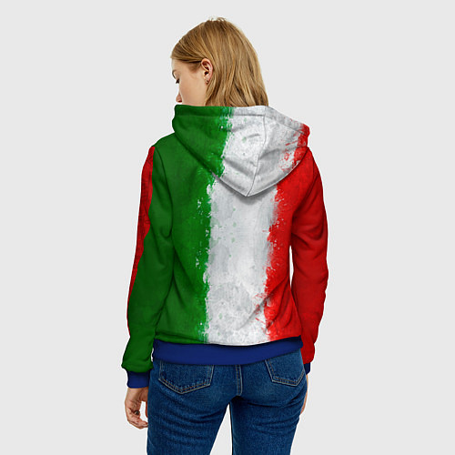 Женская толстовка Italian / 3D-Синий – фото 4