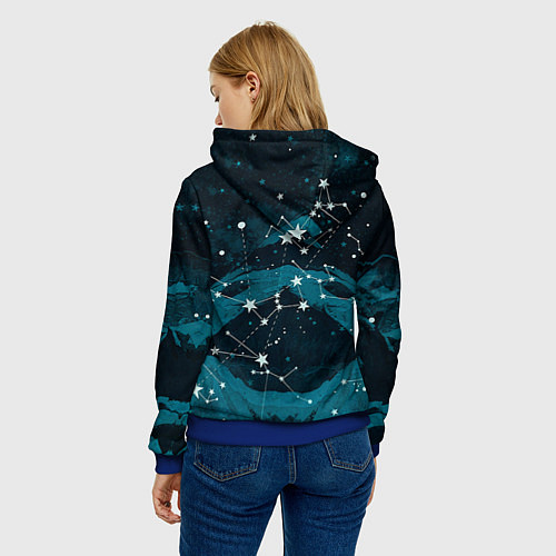 Женская толстовка Chemical Brothers: Space / 3D-Синий – фото 4