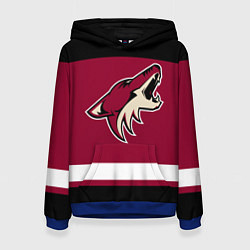 Толстовка-худи женская Arizona Coyotes, цвет: 3D-синий