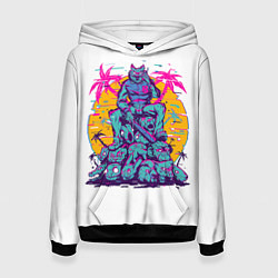 Толстовка-худи женская Hotline Miami: Throne, цвет: 3D-черный