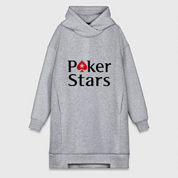 Женское худи-платье Poker Stars, цвет: меланж