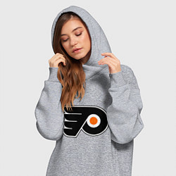Женское худи-платье Philadelphia Flyers, цвет: меланж — фото 2