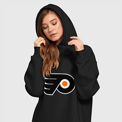Женское худи-платье Philadelphia Flyers, цвет: черный — фото 2