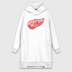 Женское худи-платье Detroit Red Wings, цвет: белый