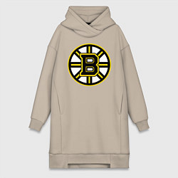 Женское худи-платье Boston Bruins, цвет: миндальный