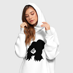 Женское худи-платье Guns n Roses - Slash, цвет: белый — фото 2