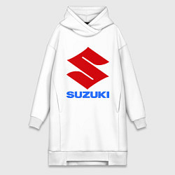 Женское худи-платье Suzuki, цвет: белый
