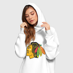 Женское худи-платье Chicago Blackhawks: Kane, цвет: белый — фото 2