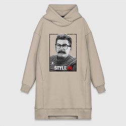 Женское худи-платье Stalin: Style in, цвет: миндальный