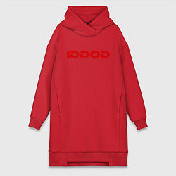Женское худи-платье IDDQD Doom, цвет: красный