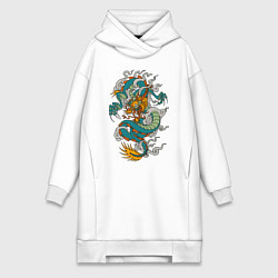 Женская толстовка-платье Дракон