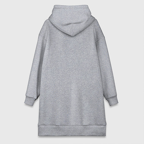 Женская толстовка-платье Мопс-бургер / Меланж – фото 2