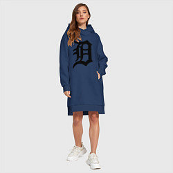 Женское худи-платье Detroit Tigers, цвет: тёмно-синий — фото 2