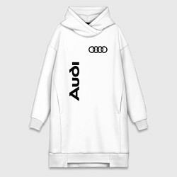 Женское худи-платье Audi Style, цвет: белый