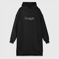 Женское худи-платье Google, цвет: черный