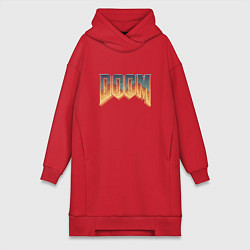 Женское худи-платье DOOM, цвет: красный