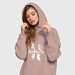 Женское худи-платье Агата Кристи, цвет: пыльно-розовый — фото 2