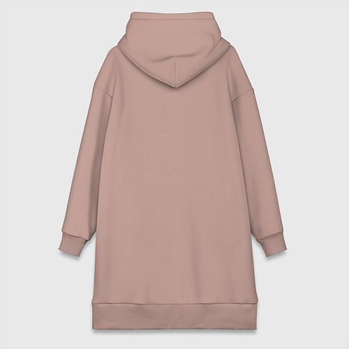 Женская толстовка-платье FIAT logo / Пыльно-розовый – фото 2