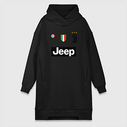 Женское худи-платье FC Juventus цвета черный — фото 1