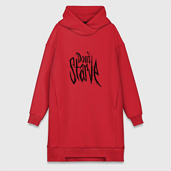 Женское худи-платье Don't Starve, цвет: красный