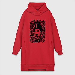 Женское худи-платье System of a Down, цвет: красный