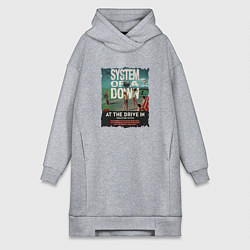Женское худи-платье System of a Down, цвет: меланж