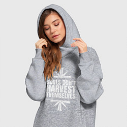 Женское худи-платье Harvest Themselves, цвет: меланж — фото 2