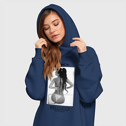 Женское худи-платье Monica Bellucci: Donna Famosa, цвет: тёмно-синий — фото 2