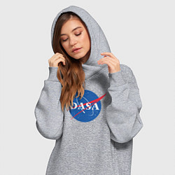 Женское худи-платье NASA: Dasa, цвет: меланж — фото 2