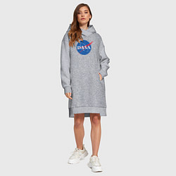 Женское худи-платье NASA: Dasa, цвет: меланж — фото 2