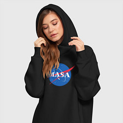 Женское худи-платье NASA: Masa, цвет: черный — фото 2