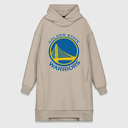 Женское худи-платье Golden state Warriors, цвет: миндальный