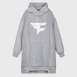 Женское худи-платье FAZE Symbol, цвет: меланж