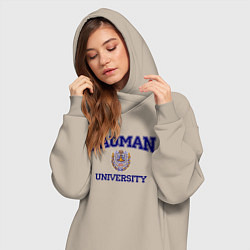 Женское худи-платье BAUMAN University, цвет: миндальный — фото 2