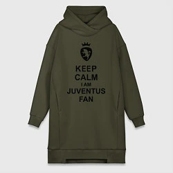 Женская толстовка-платье Keep Calm & Juventus fan