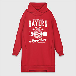 Женское худи-платье Bayern Munchen 1900, цвет: красный