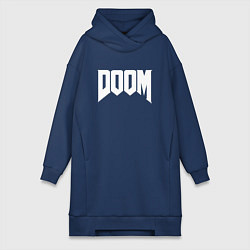 Женское худи-платье DOOM, цвет: тёмно-синий