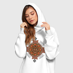 Женское худи-платье РУСИЧ, цвет: белый — фото 2