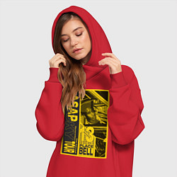 Женское худи-платье ASAP Rocky: Place Bell, цвет: красный — фото 2