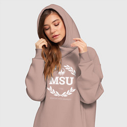 Женское худи-платье MSU, цвет: пыльно-розовый — фото 2