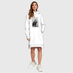 Женское худи-платье Билли Айлиш, цвет: белый — фото 2