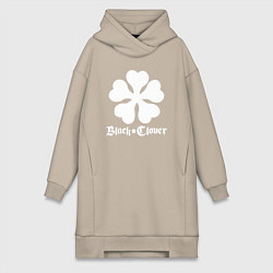 Женское худи-платье Black Clover, цвет: миндальный