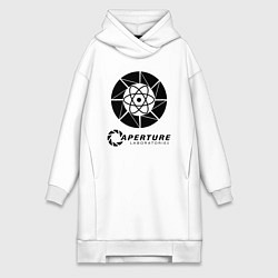 Женское худи-платье PORTAL, цвет: белый