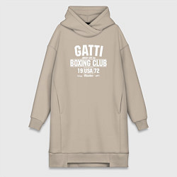 Женское худи-платье Gatti Boxing Club, цвет: миндальный