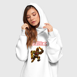 Женское худи-платье ROBLOX, цвет: белый — фото 2