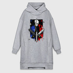 Женское худи-платье DMC, цвет: меланж