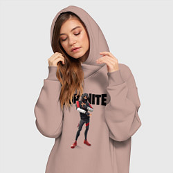Женское худи-платье FORTNITE IKONIK, цвет: пыльно-розовый — фото 2